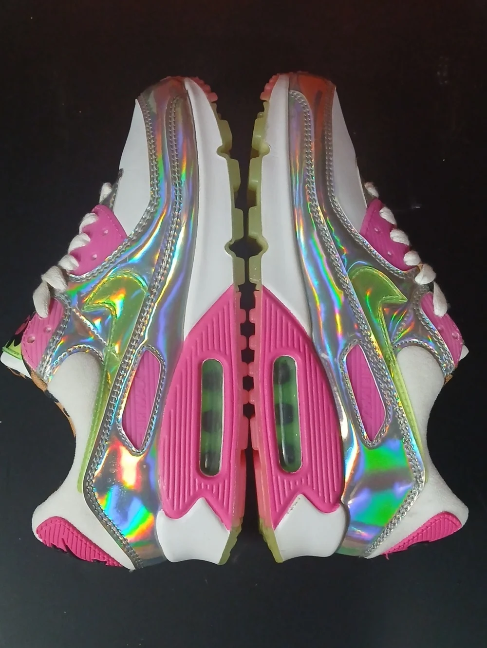 Nike Air Max '90 LX 'Daisy Leopard Iridescent' Womens Size-7 ,LIKE NEW!